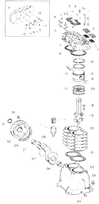 Pump Parts Diagram and Parts List for VT232600  Campbell Hausfeld Compressor